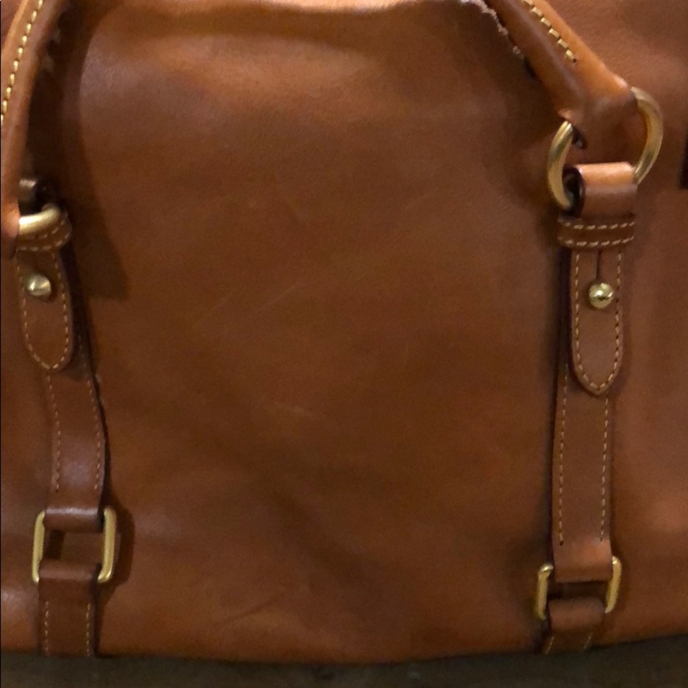 Dooney & Bourke Florentine Natural Medium Satchel. - Picture 3 of 8